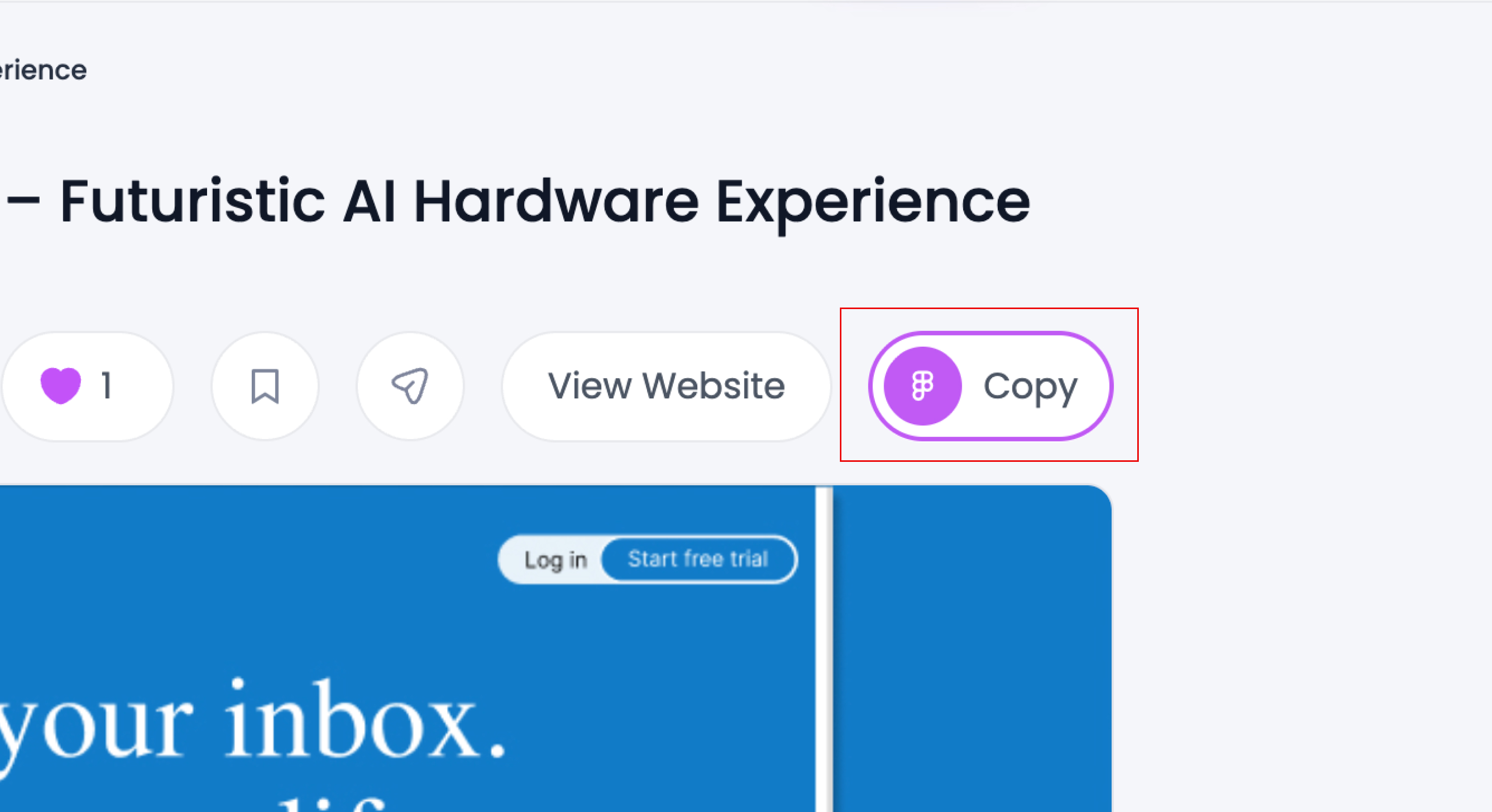Click Copy Button