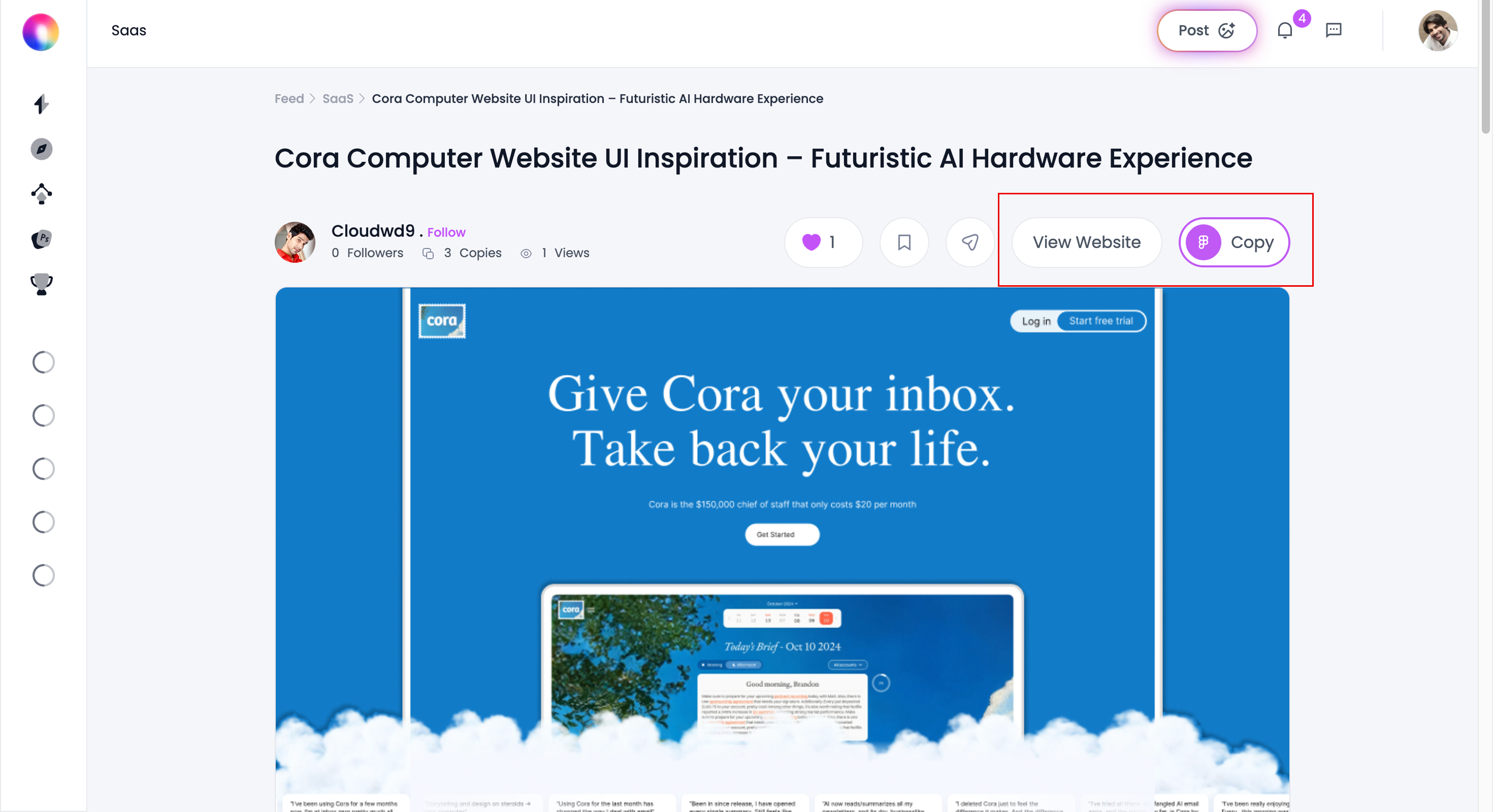 Open Design Page