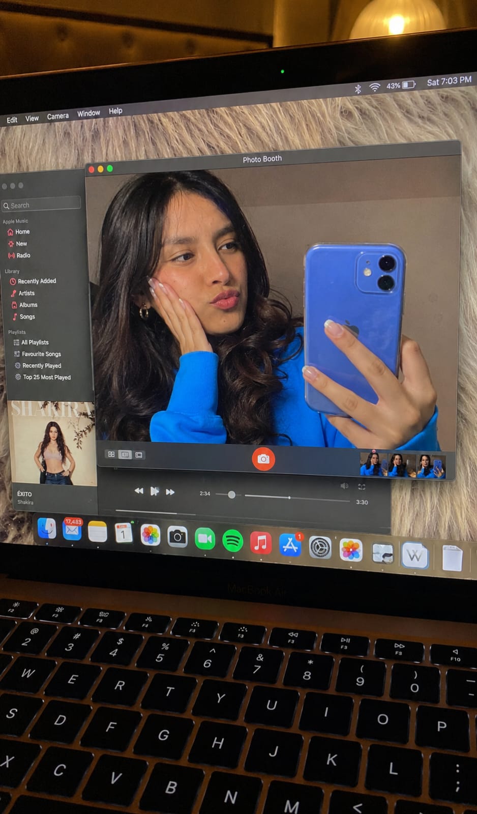 MacBook Photo Booth AI Prompt | Ultra Realistic iPhone Laptop Screen Selfie
