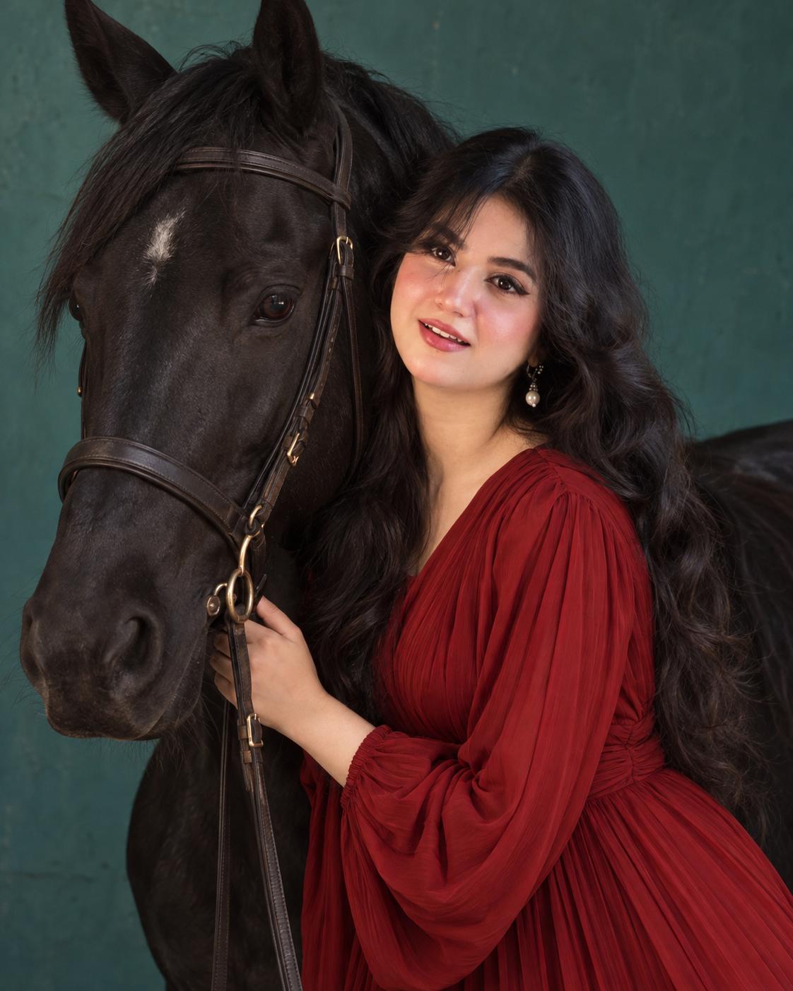 Black Horse Moody Editorial AI Image Prompt for Gemini